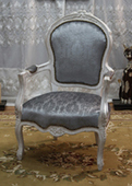 Fauteuil Cabriolet de Style Louis XV 